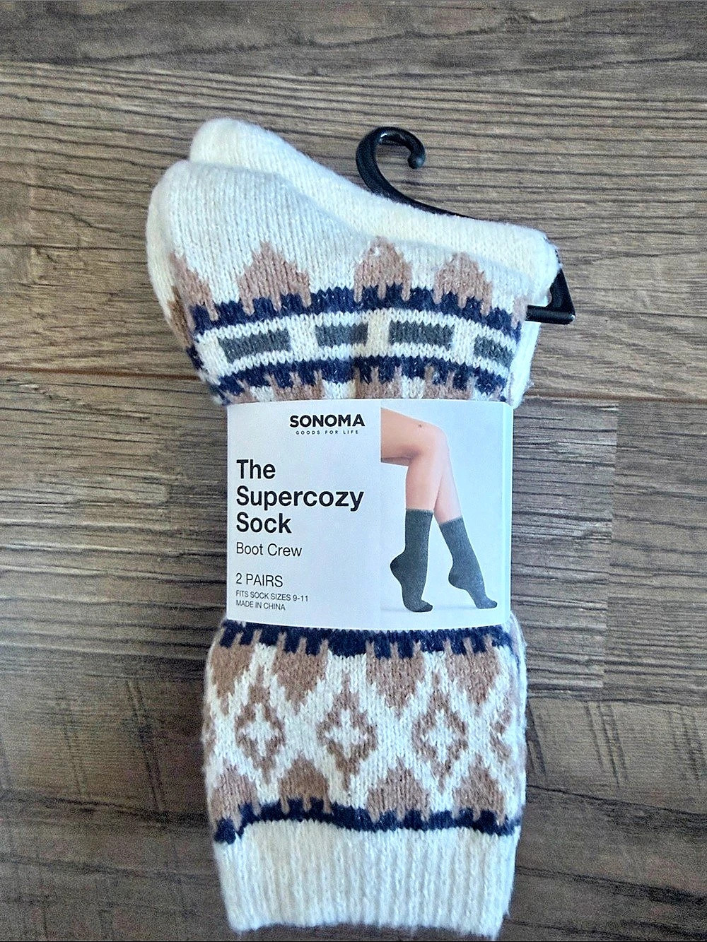 Sonoma The Supercozy Sock Boot Crew Socks 2 Pairs